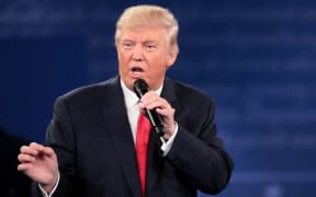 Donald Trump during the second presidential debate.