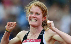 New Zealand's Angie Petty competing in the 800m at the World Championships in Beijing.