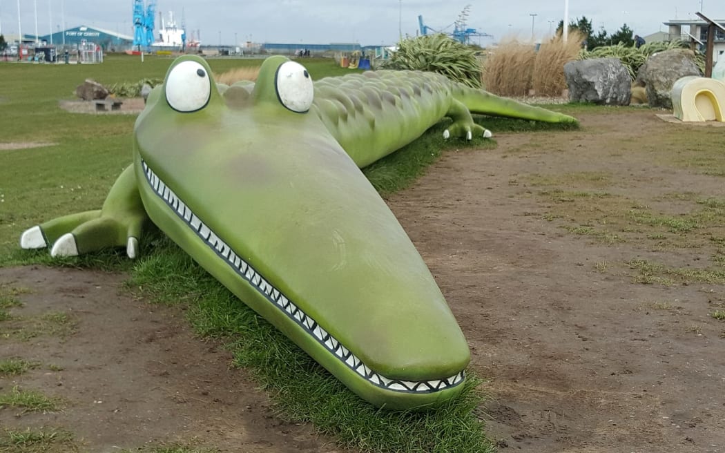 The Enormous Crocodile Cardiff Bay Barrage