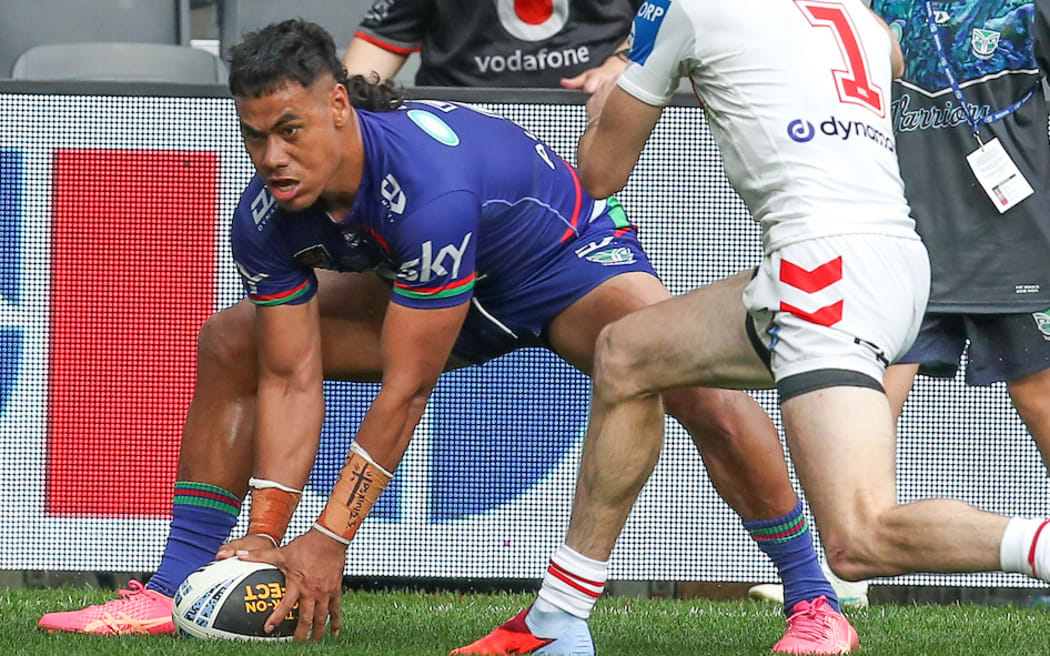 Setu Tu scores his second try. NSW Cup Grand Final - Warriors v St George.