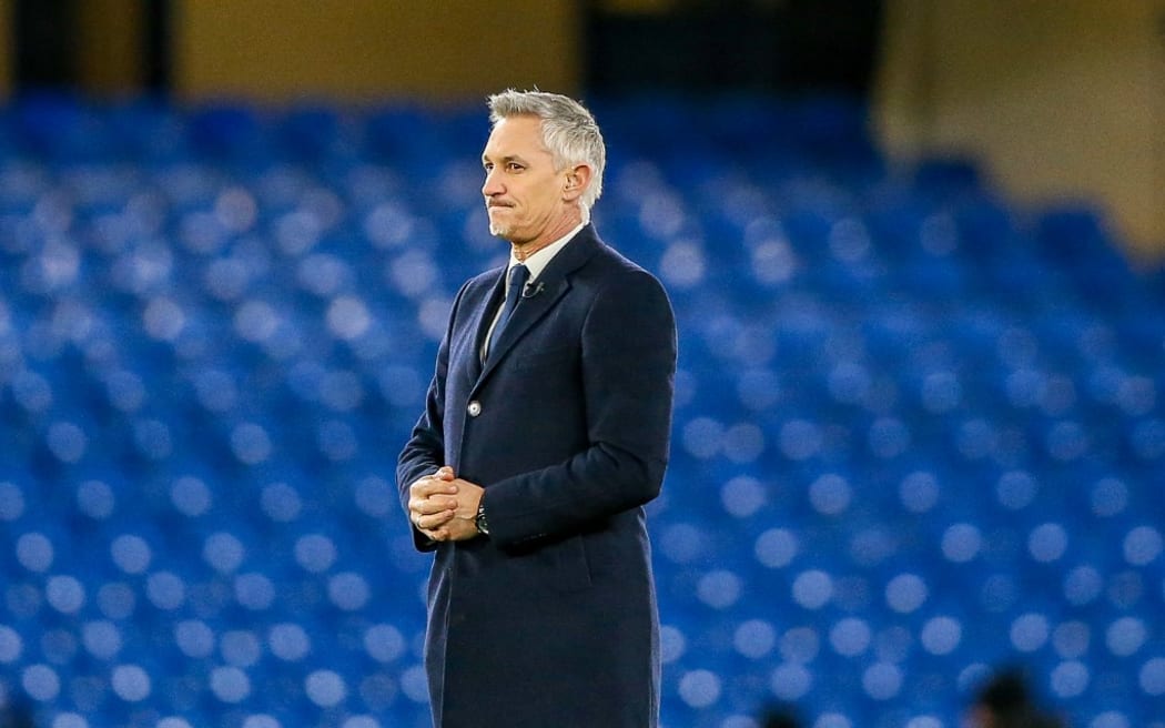 Sports Commentator Gary Lineker before the English Cup, FA Cup 5th round football match between Chelsea and Manchester United on February 18, 2019 at Stamford Bridge in London, England - Photo Nigel Keene / ProSportsImages / DPPI (Photo by Nigel Keene / Pro Sports Images Ltd / DPPI via AFP)