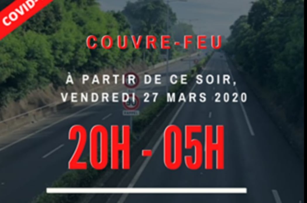 Hours of the curfew in French Polynesia