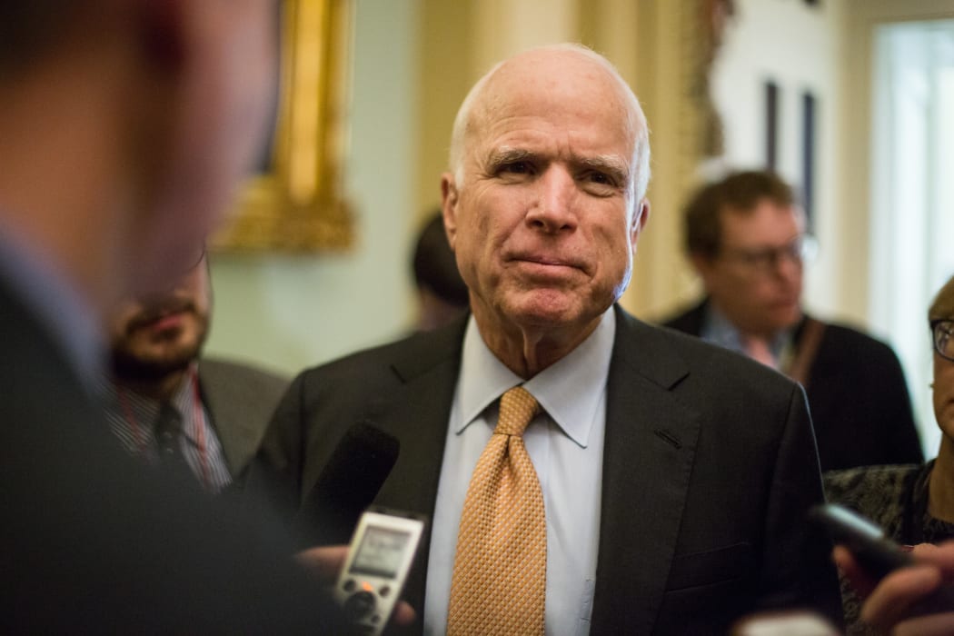 United States Senator John McCain. Photo taken 14 February 2017.