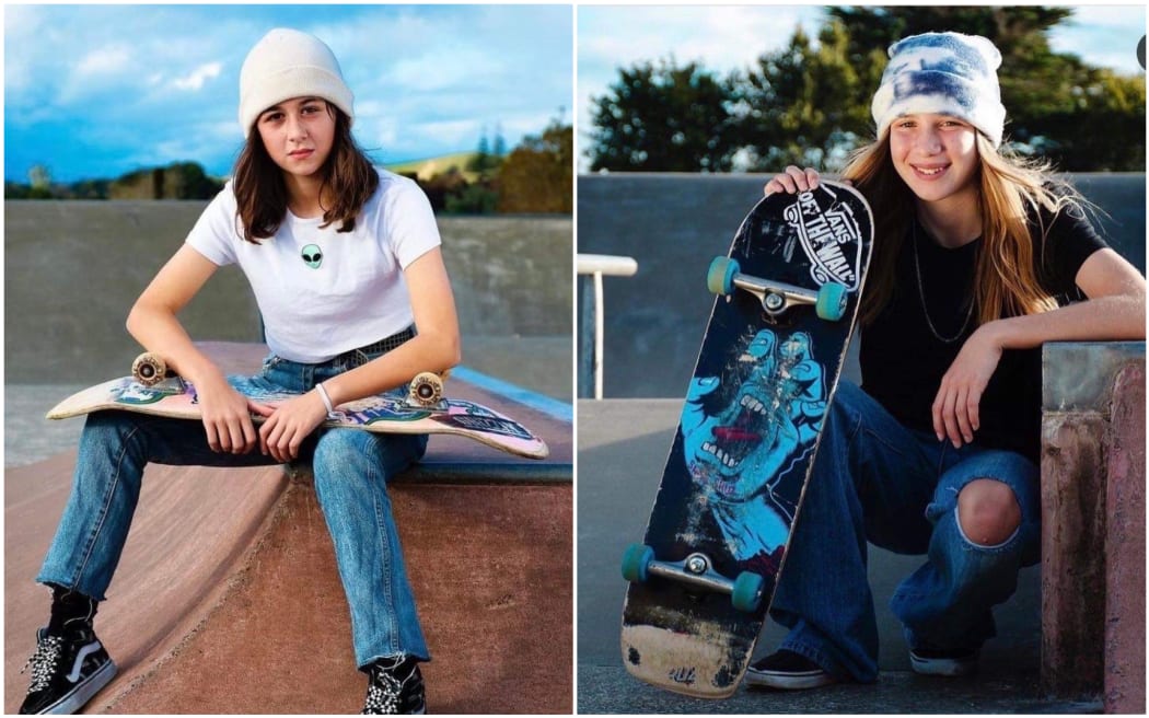 Bella and Sienna are two schoolgirls who have launched a skateboarding charity.