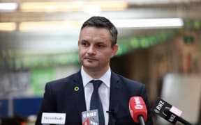 James Shaw speaks the day after the election 24 September 2017