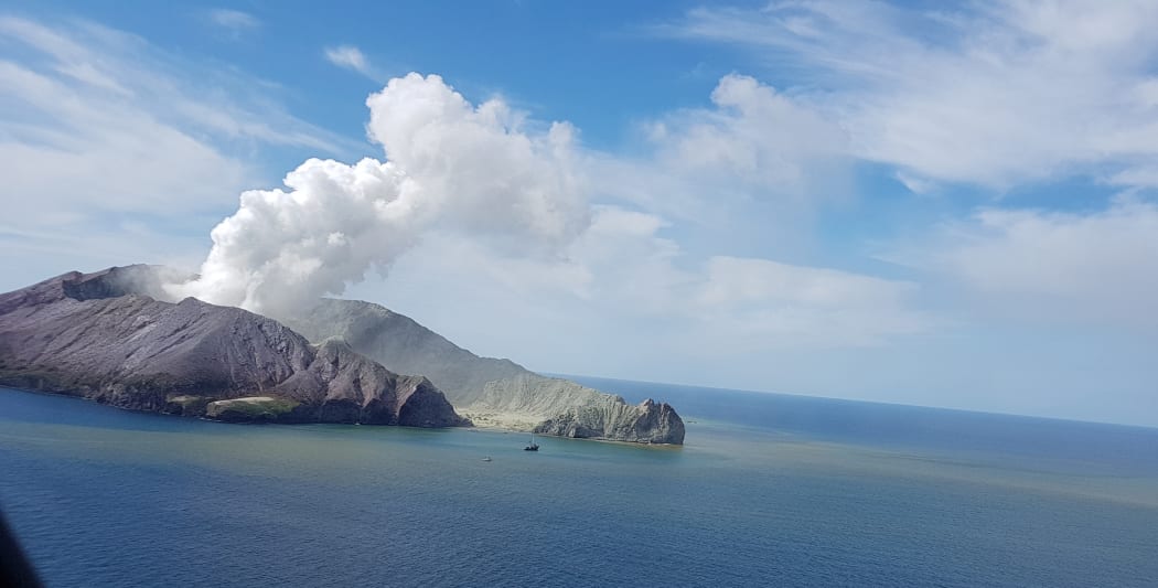 White Island erupting on 9 December.