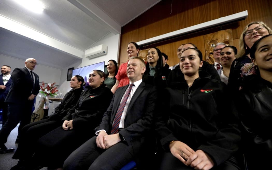 Chris Hipkins at Ngāti Hine Health Trust in Kawakawa on 28 September, 2023.