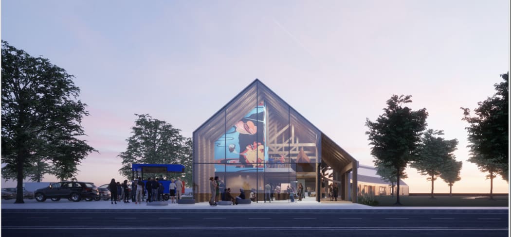An artist's impression of the proposed Masterton civic facility.