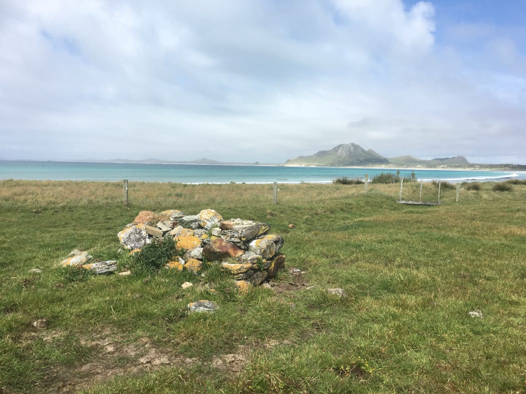 Remanent of a European house at Tupuangi destroyed by the 1868 tsunami