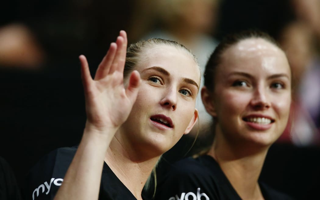 Michaela Sokolich-Beatson (L) prior to her Silver Ferns debut v Malawi Queens in Auckland, New Zealand. 21 March 2018 © Copyright Photo: Anthony Au-Yeung / www.photosport.nz