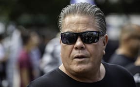 Pro-Israel Protestors, led by Brian Tamaki, demonstrate at Parliament