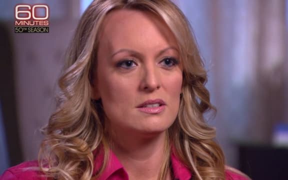 Stormy Daniels during her interview on 60 Minutes.