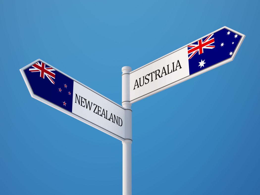 Australia and New Zealand flags