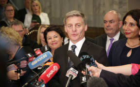 Bill English makes a concession speech after Winston Peters said New Zealand First would side with the Labour Party.