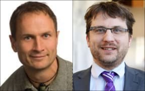 Law expert Professor Andrew Geddis and Wellington barrister Graeme Edgeler.