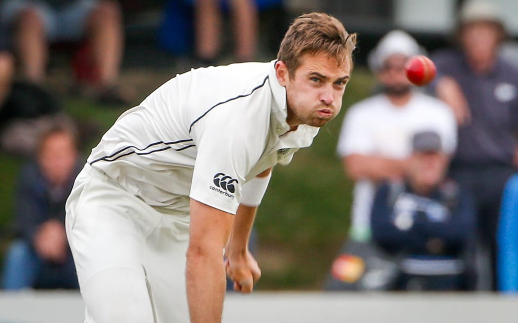 Tim Southee in action
