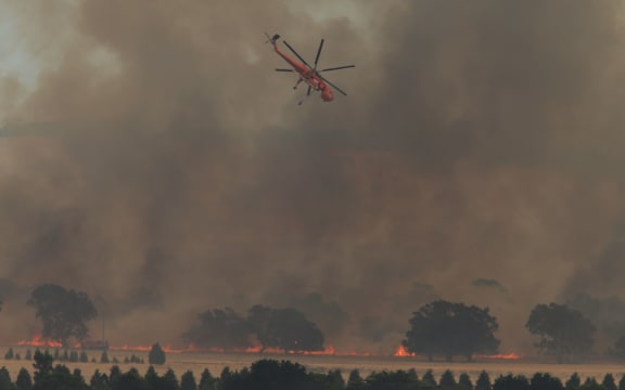 A fire in the Melbourne suburb of Craigieburn earlier this month.
