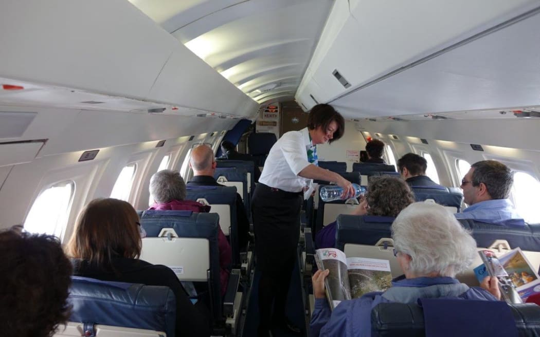 Inaugural Kiwi Regional Airlines Flight KRL 1 this morning - a flight from Dunedin to Queenstown.