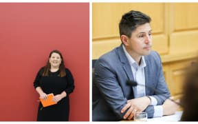 Year in review panelists Brigitte Morten and Gareth Hughes.