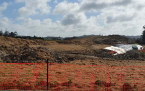 Land development underway at the Huapai Triangle, in Kumeu, West Auckland.