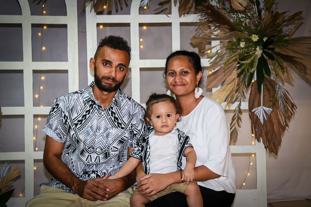Former Nelson resident John Wopereis and his family in Honiara.