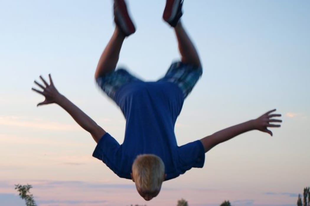 jumping boy