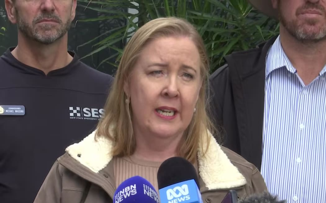 Jenny Aitchison speaks in Kempsey about the road network. (ABC News)