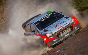 Hayden Paddon in action in Argentina.