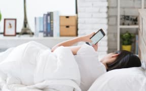 Lying in bed