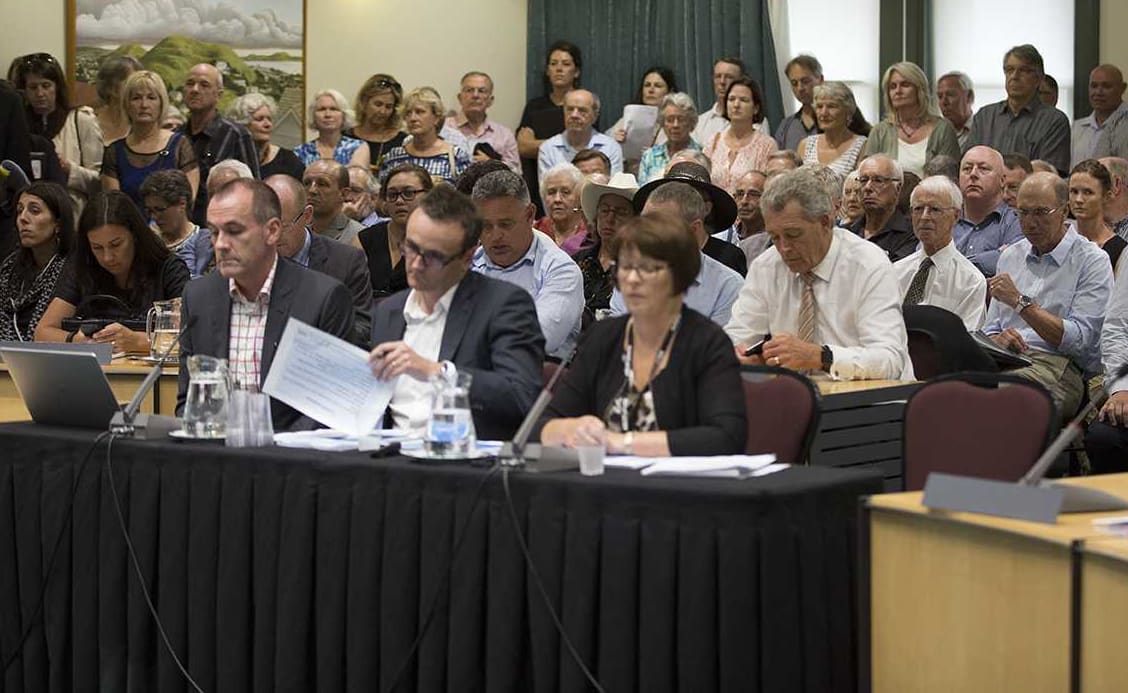 Aucklanders fill the Town Hall to air their views on zoning and high density proposals by the Council.