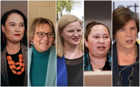 Social spokespeople Carmel Sepuloni for Labour, Tracey Martin for New Zealand First, Louise Upston for National, Nicole McKee for ACT, and Jan Logie for the Greens.