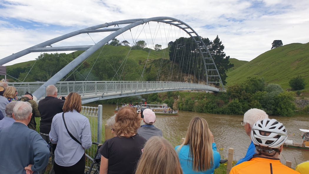 The Upokongaro Cycle Bridge is opened.
