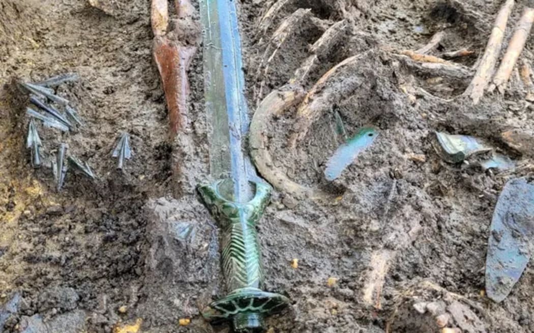 The bronze sword found in the southern German town of Nördlingen is thought to be more than 3000 years old.
