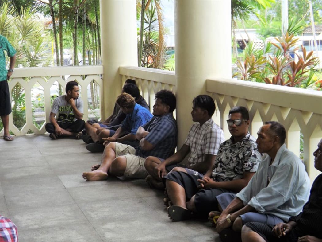Some of the nine jailed after Luatuanuu road block