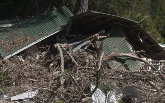 Muriwai flood damage