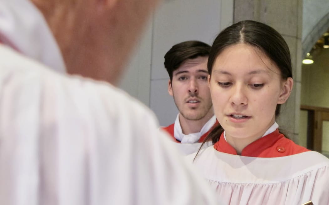 Members of the cathedral choir