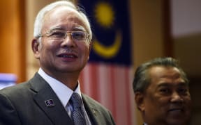 Malaysian Prime Minister Najib Razak (L) and Muhyiddin Yassin - pictured earlier in July 2015.