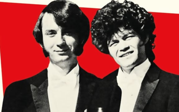 Micky Dolenz and Mike Nesmith of the Monkees