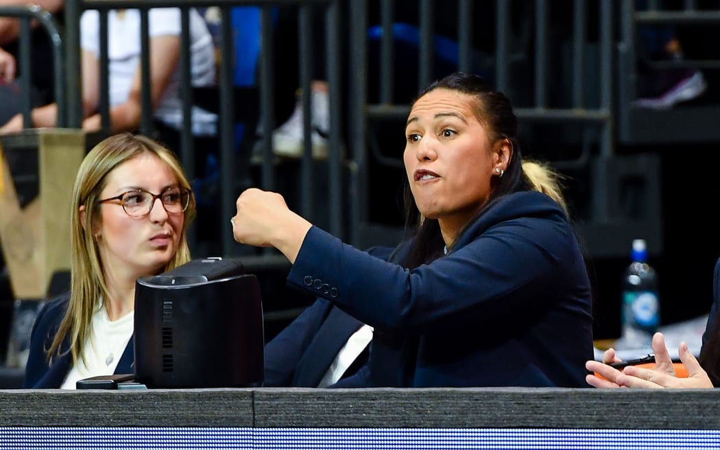 Liana Leota Coach of England during the Taini Jamison Trophy, Cadbury Netball Series, New Zealand Silver Ferns V England Roses, at Wolfbrook Arena, Christchurch, New Zealand, 24th September 2023. Copyright photo: John Davidson / www.photosport.nz