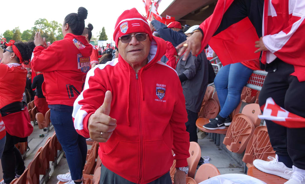William Hopoate Senior is proud of his son and the Tongan team.