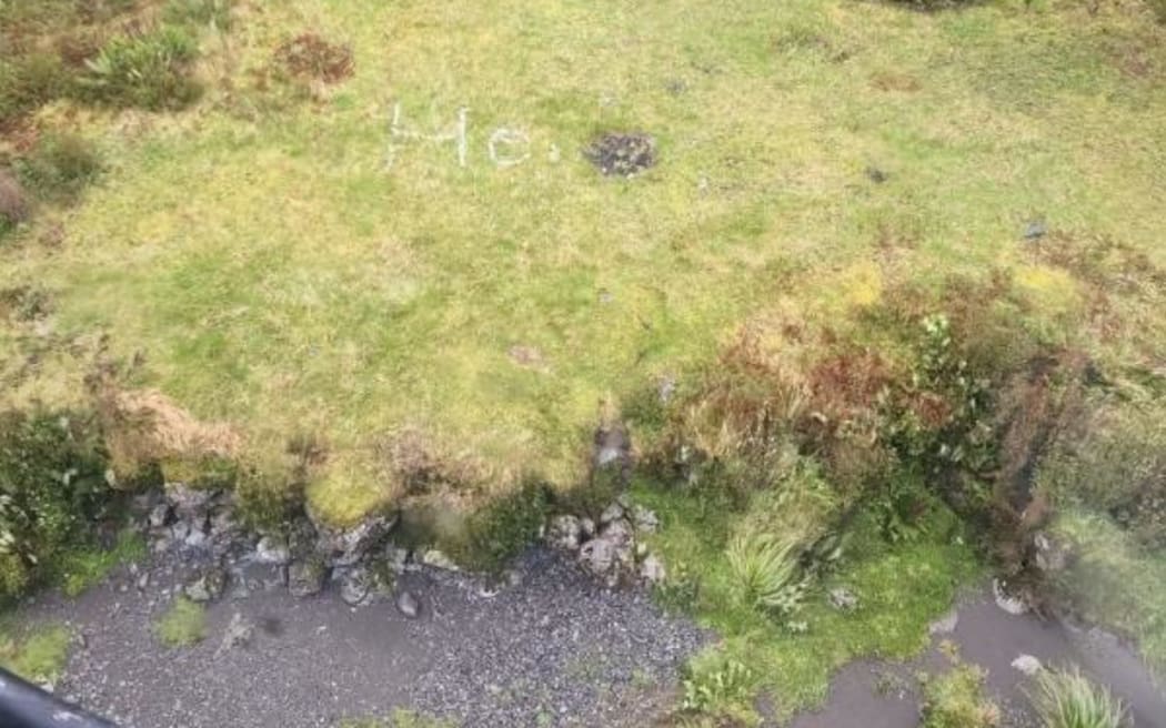 A missing tramper in Wellington has been rescued after making a help sign out of toilet paper.