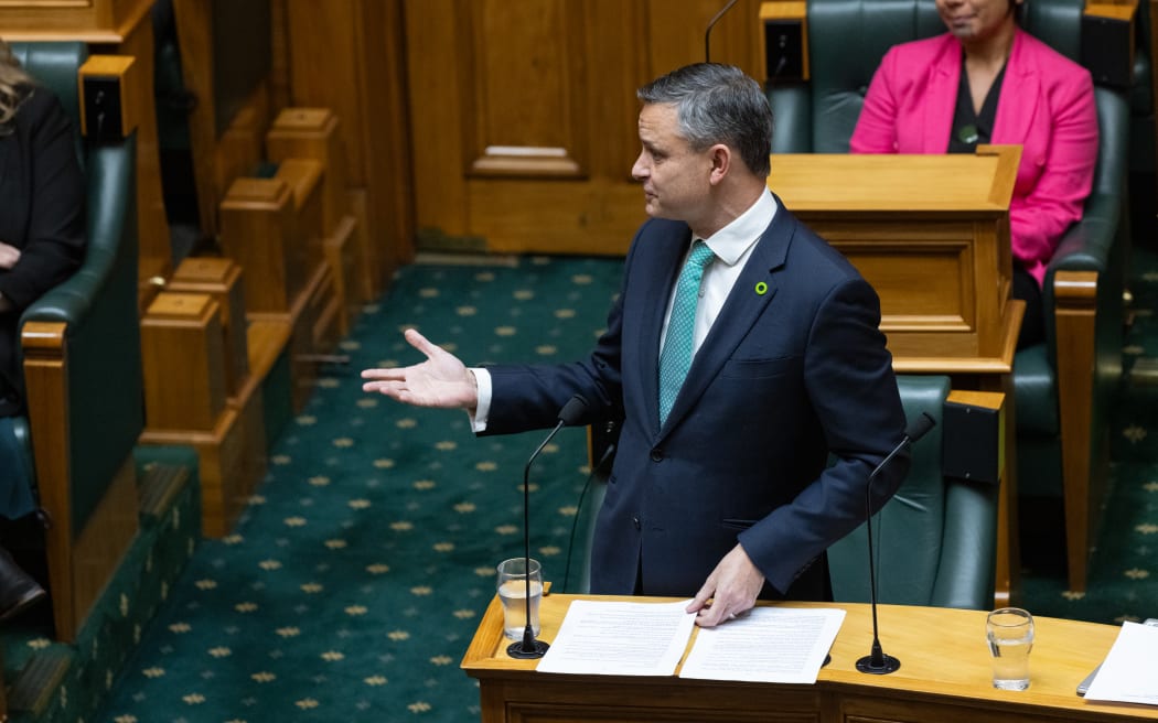 Retiring Green Party MP James Shaw delivers his valedictory speech.