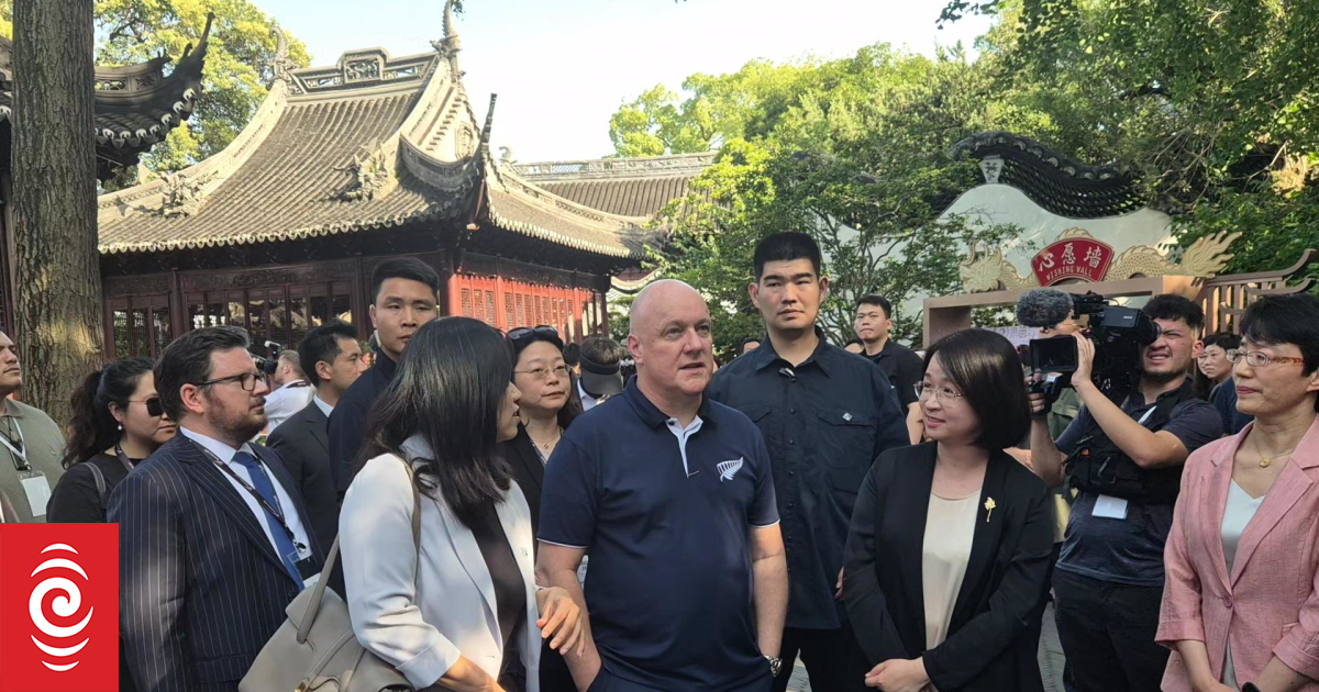 Prime Minister Christopher Luxon on blitz of promotional events in Shanghai