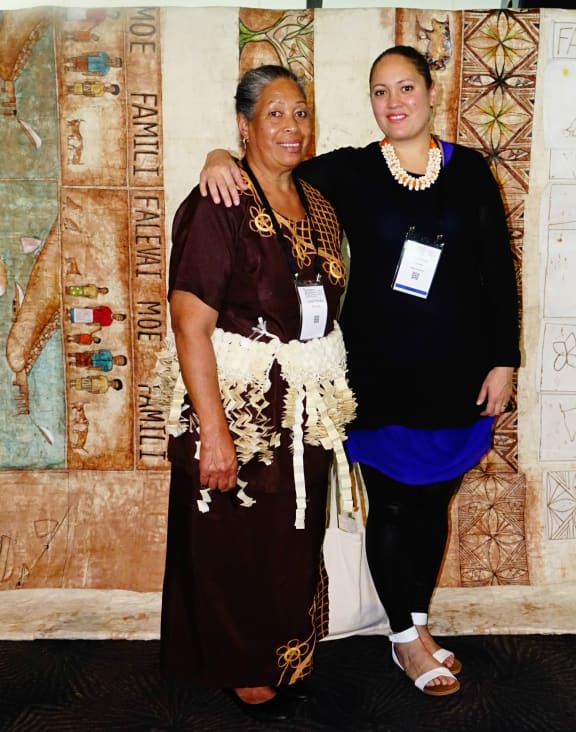 Tui Gillies and her mother Sulieti Fieme'a Burrows.