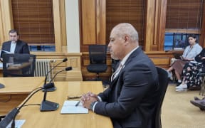 Labour's Peeni Henare appears at the Privileges Committee for allegedly breaching the rules by moving out of his seat to perform a haka on the day of the first reading of the Treaty Principles Bill.