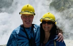 The last picture of American couple Rick and Ivy Reed prior to the Whakaari eruption.
