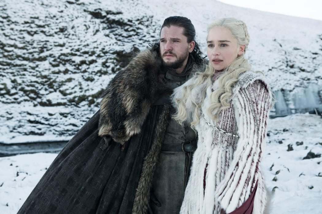 Jon Snow (Kit Harrington) introduces Daenerys Targaryen (Emilia Clarke) to the joys of the North.
