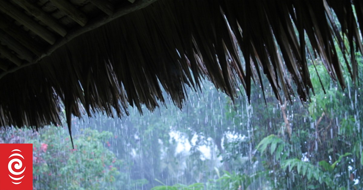 Tropical depression north of Fiji continues to develop