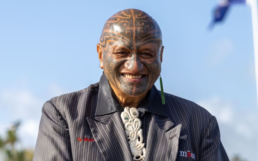 Kaumātua Rangi Maclean at a vaccination event at Manurewa marae