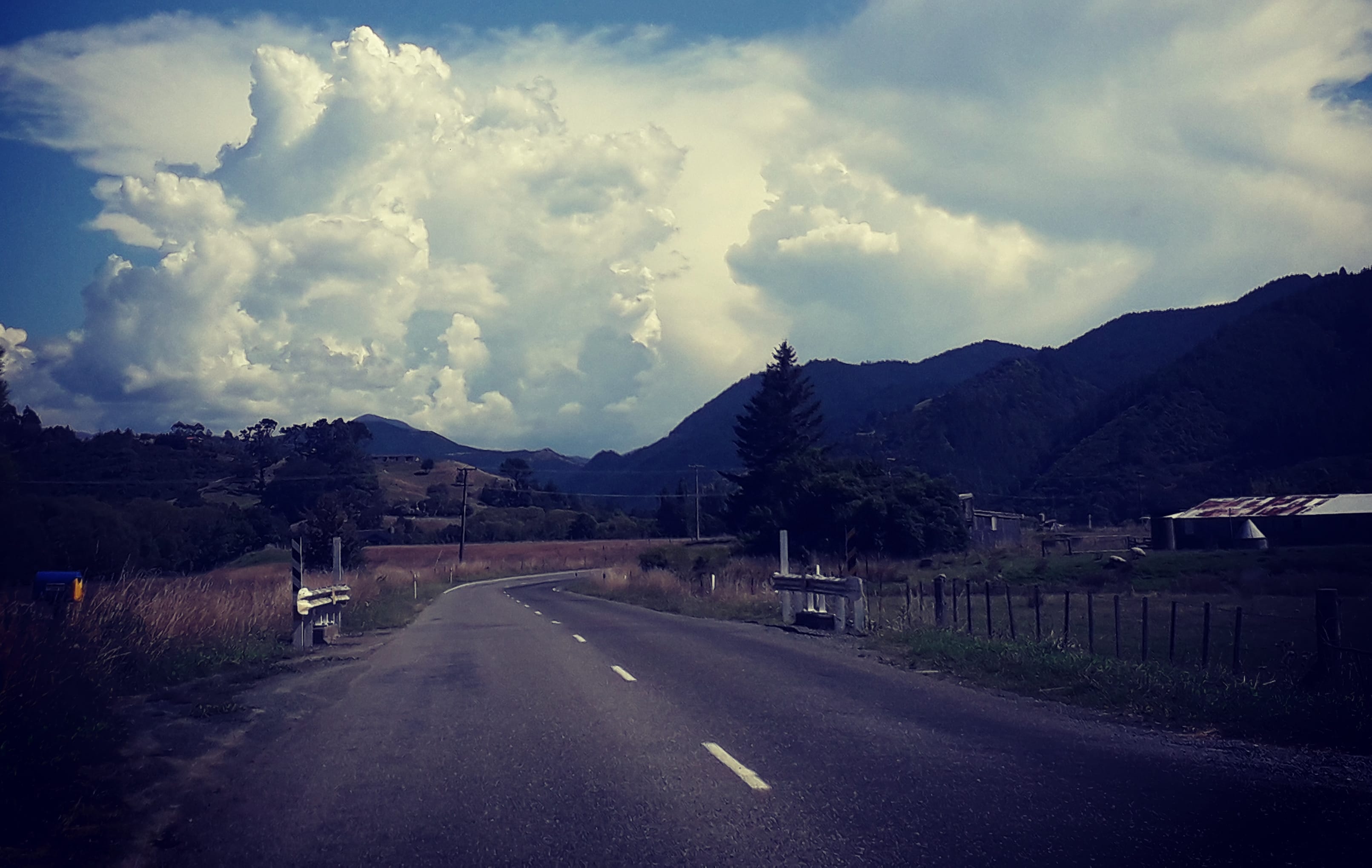 A front moves over Nelson, pushing tropical heat ahead of it.